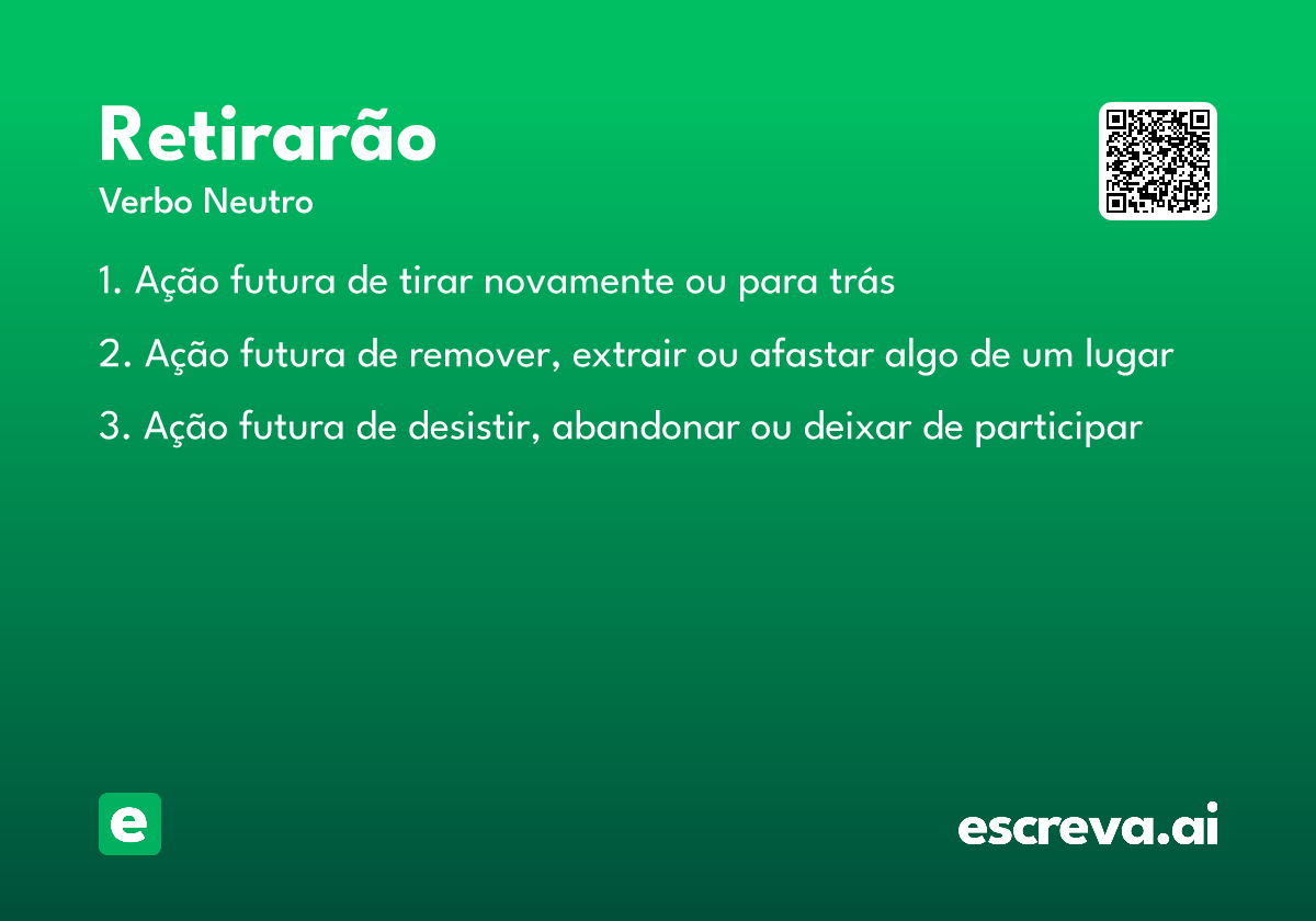retirarão