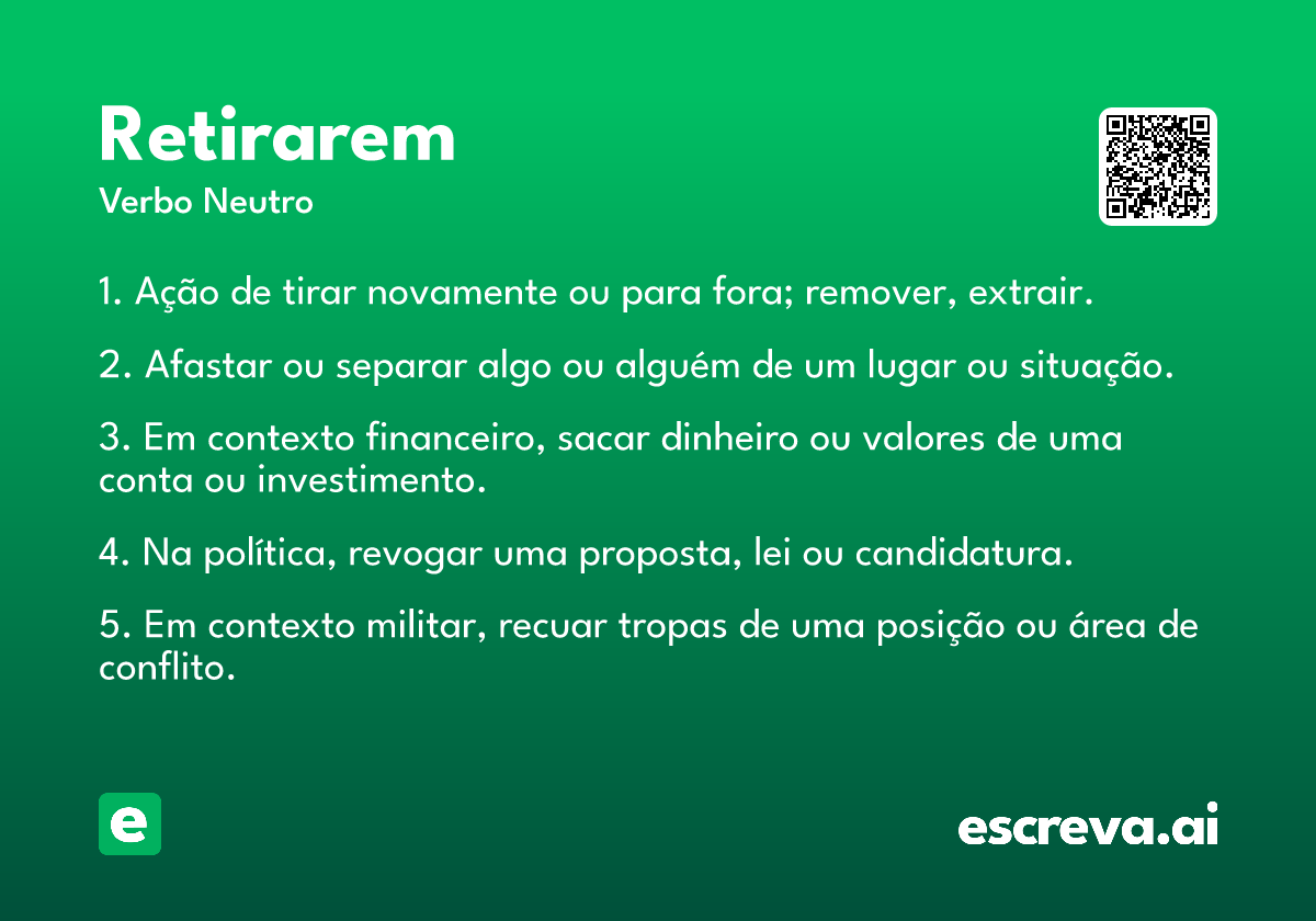 retirarem