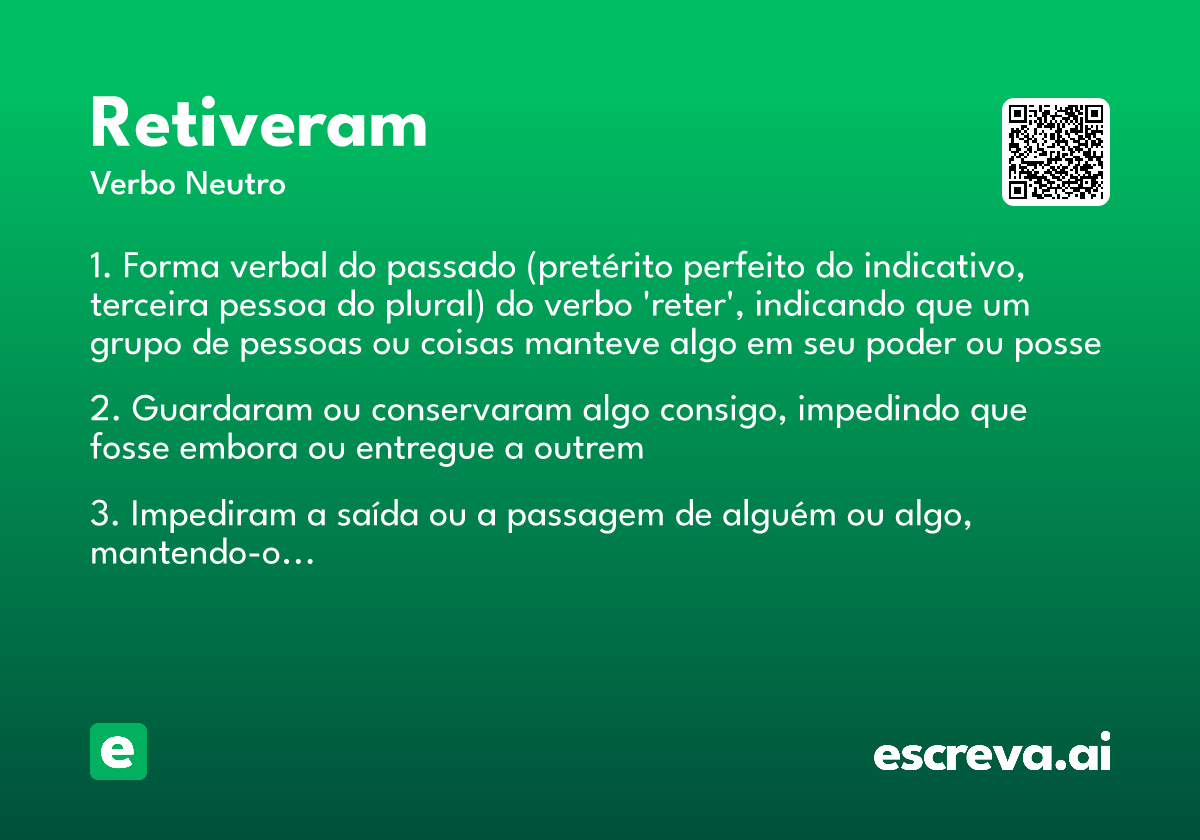 retiveram