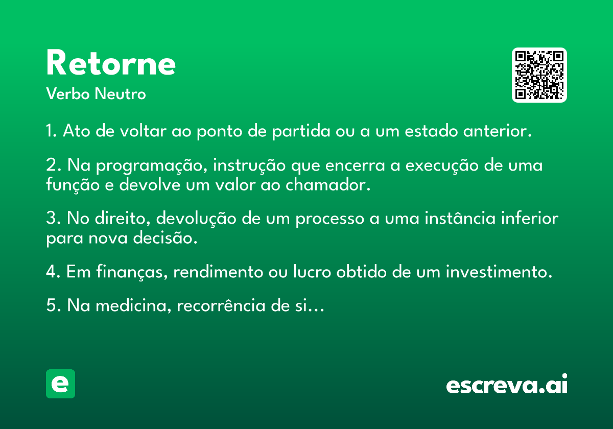 retorne
