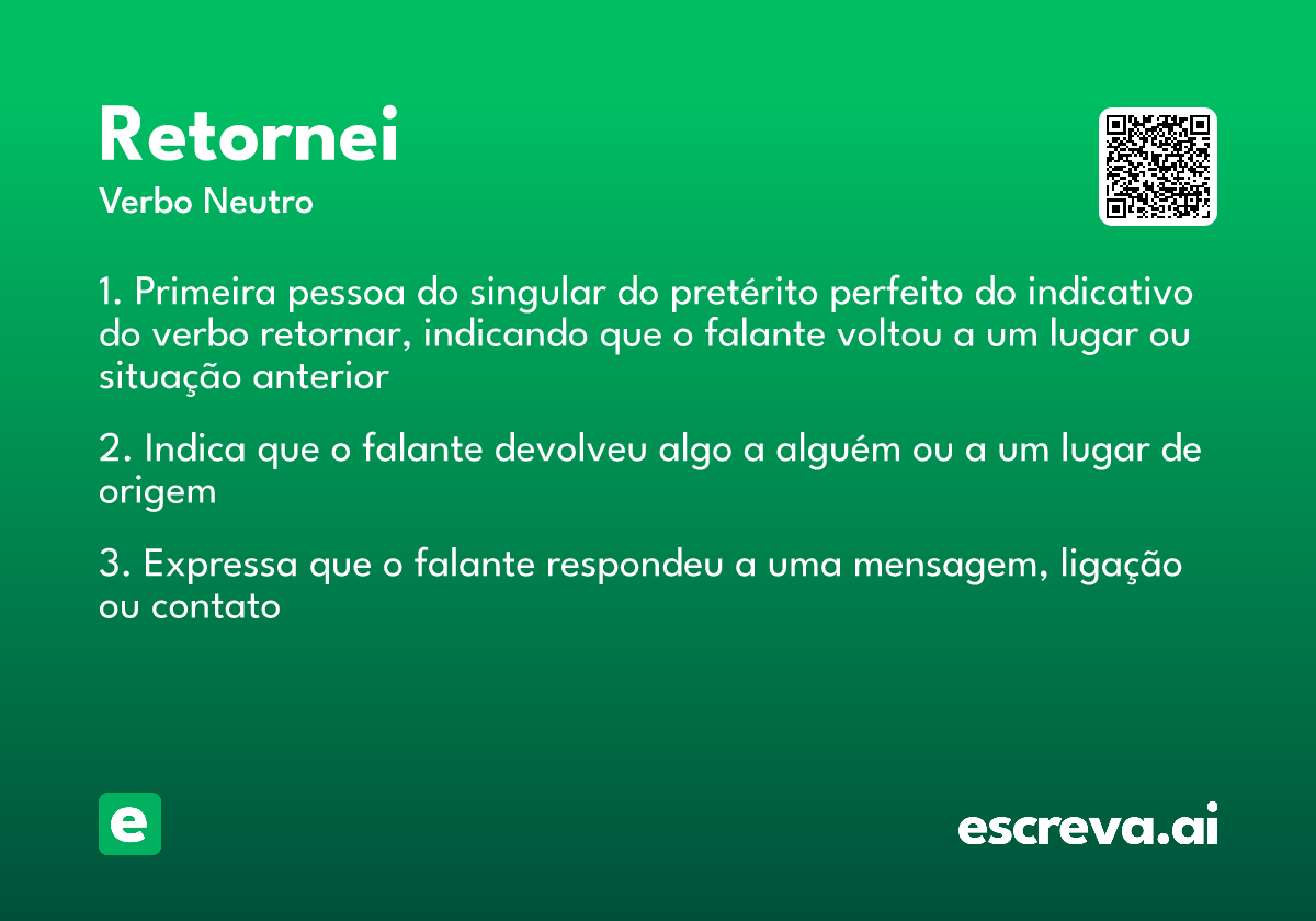 retornei