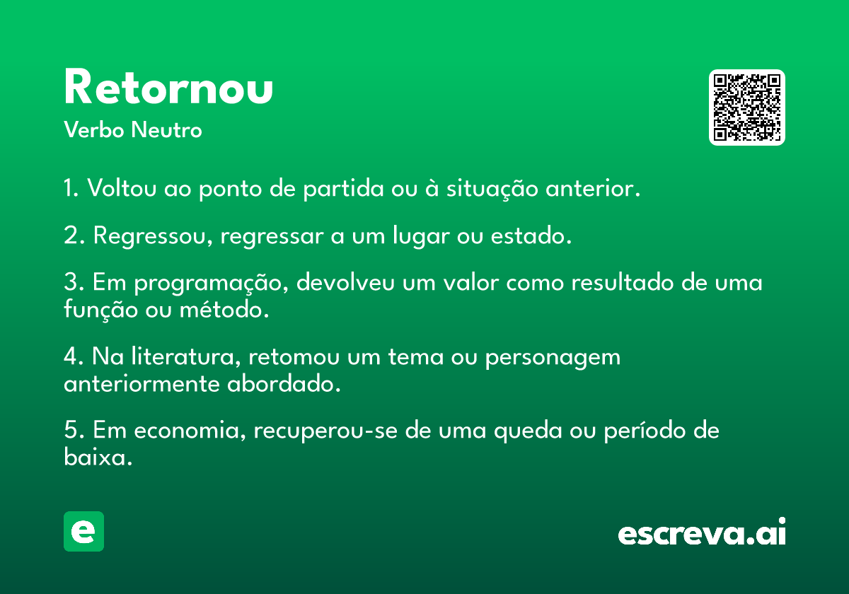 retornou