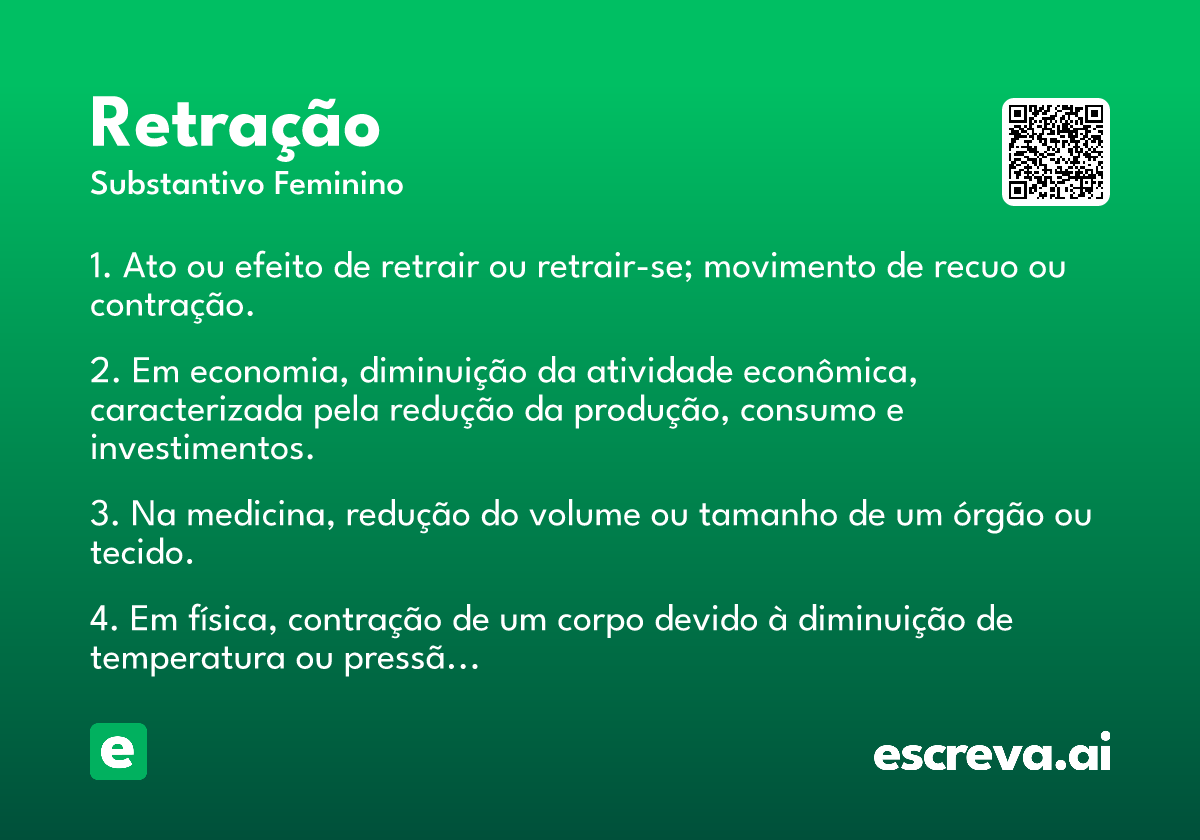 retração