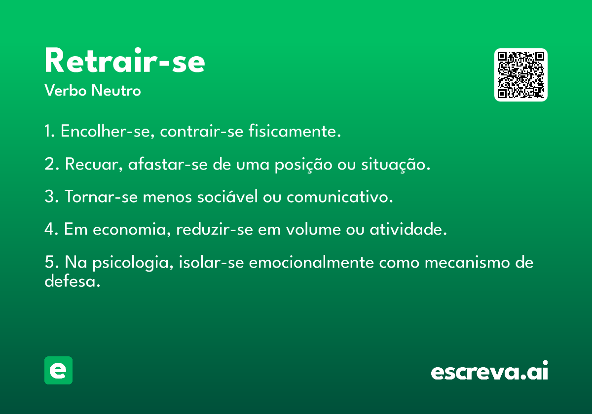 retrair-se