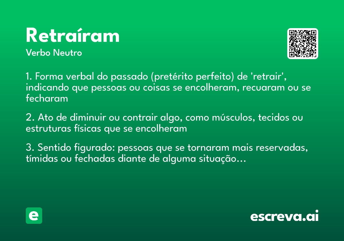 retraíram
