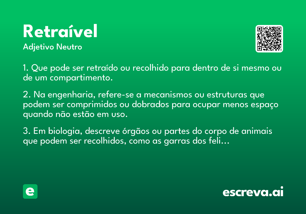 retraível