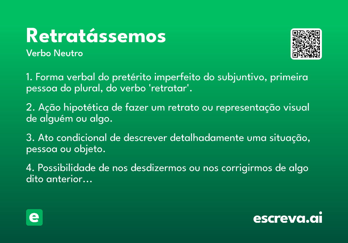 retratássemos
