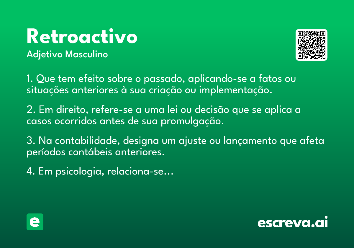 retroactivo