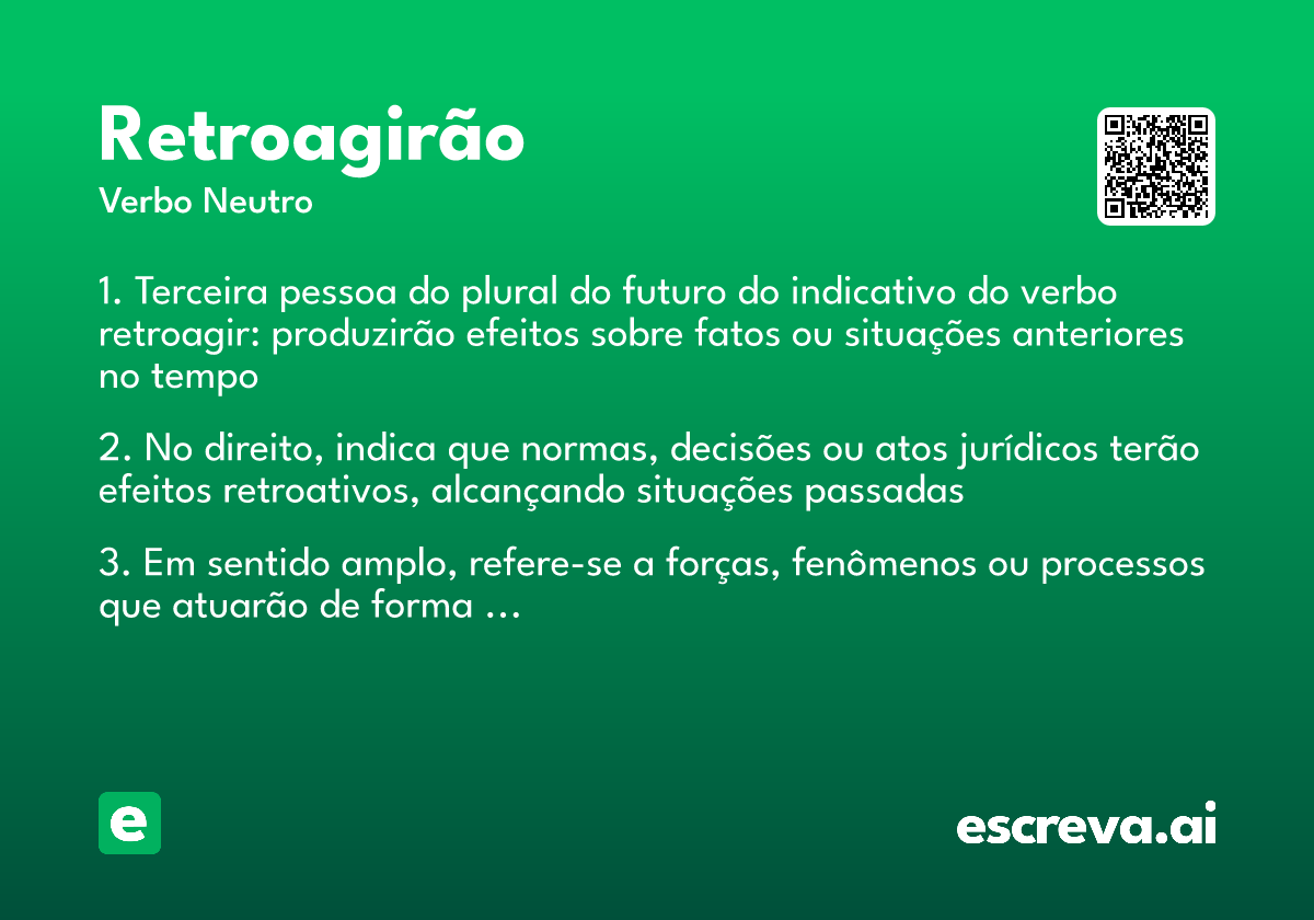 retroagirão