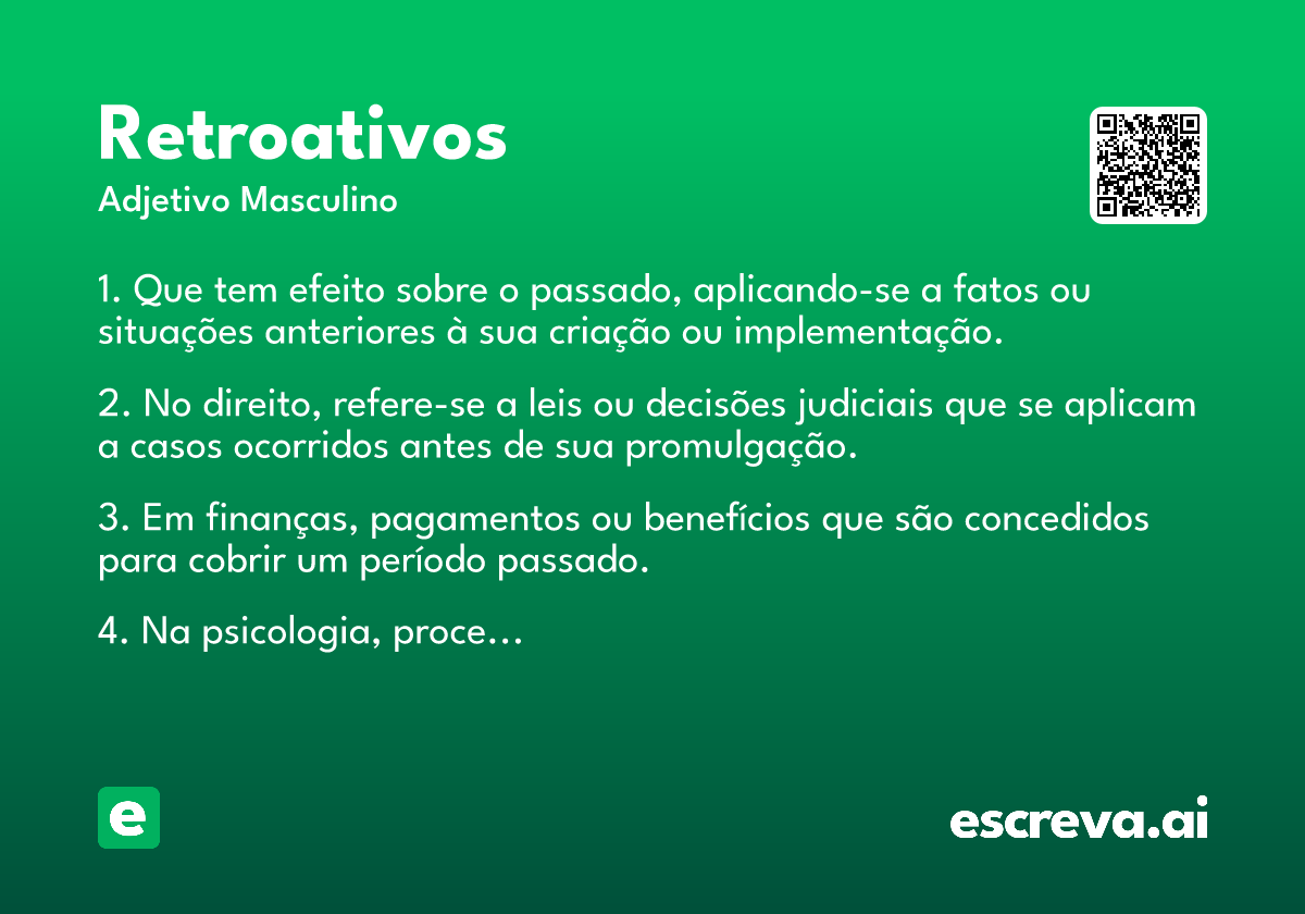 retroativos