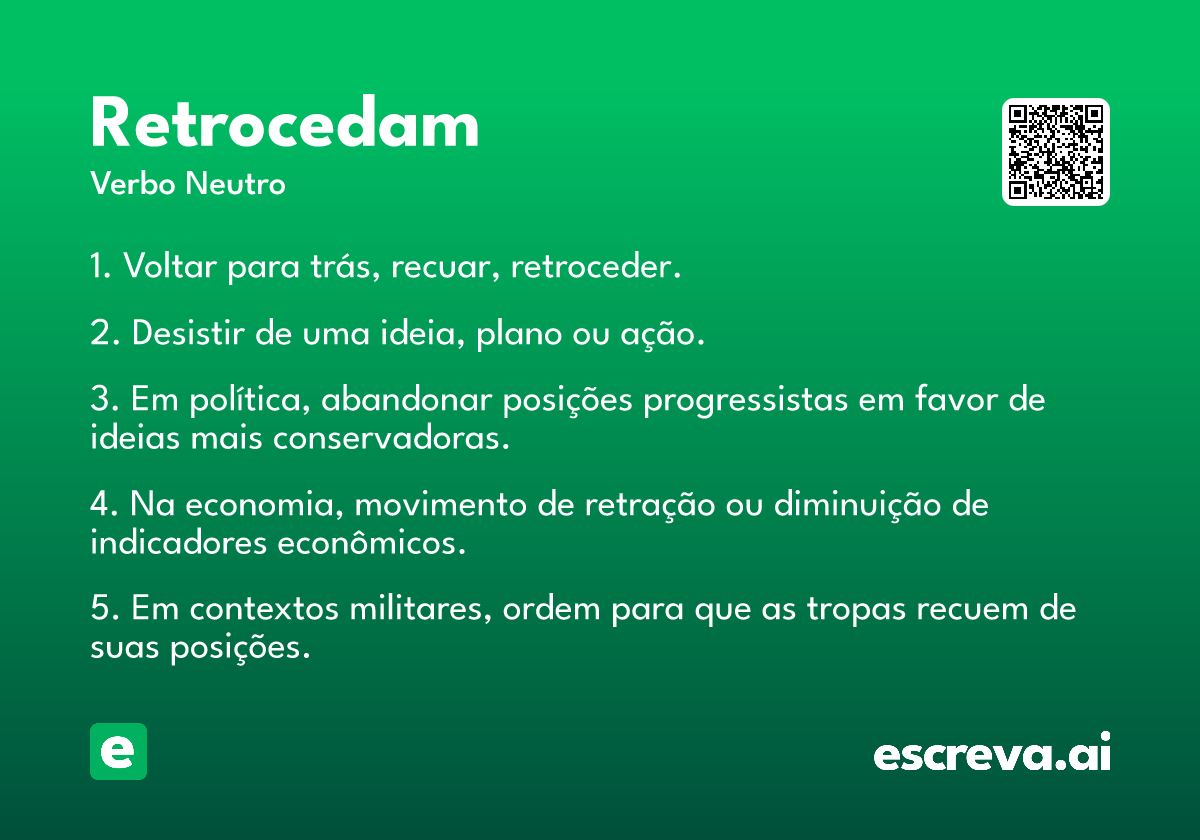 retrocedam