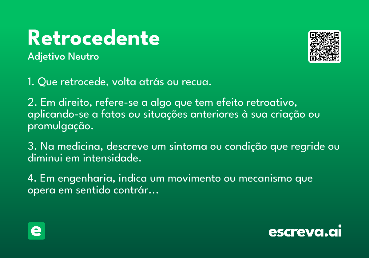 retrocedente