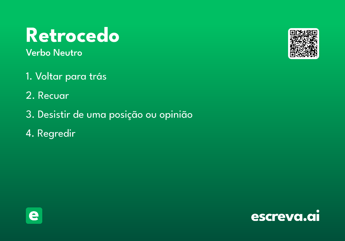 retrocedo
