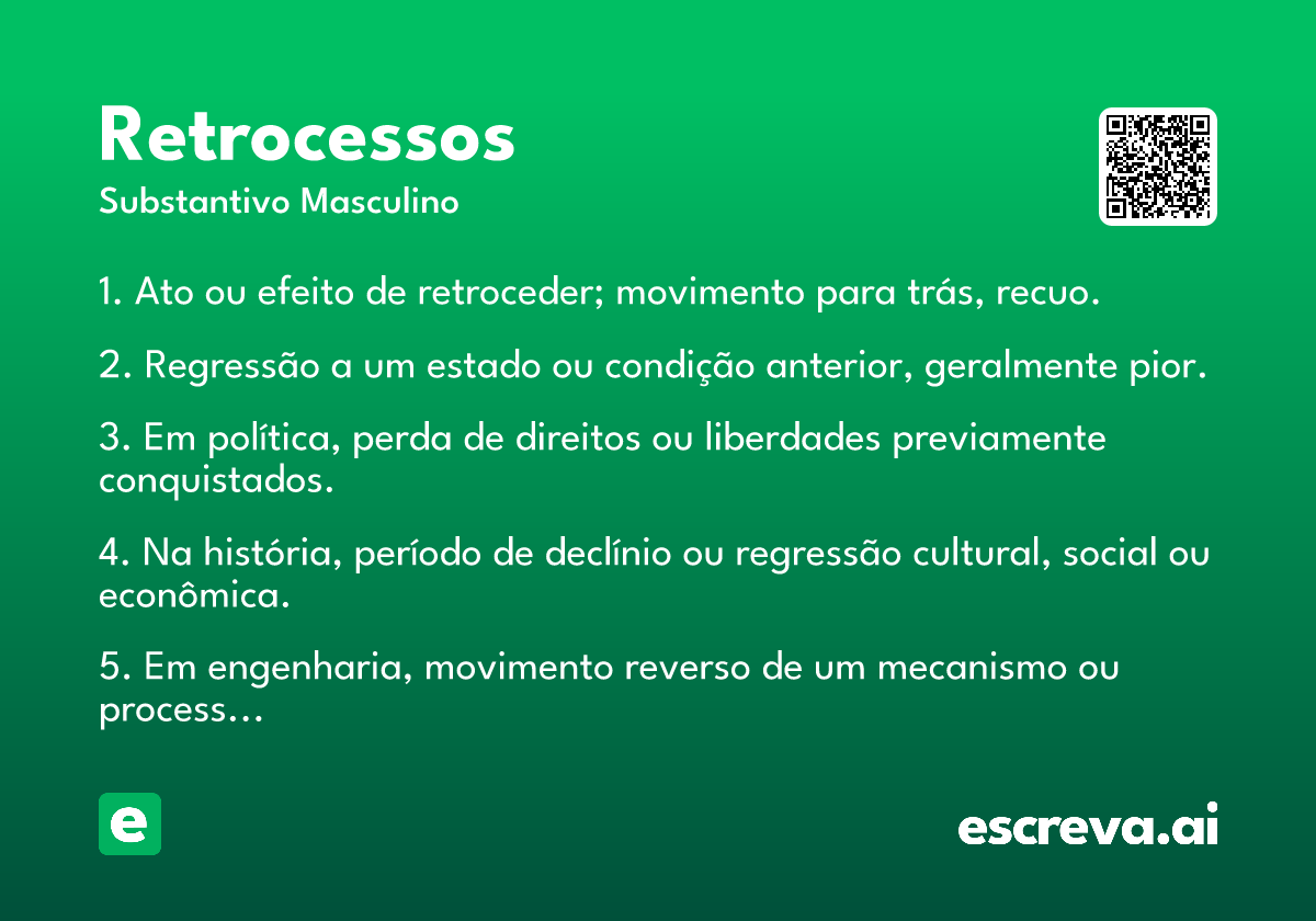retrocessos