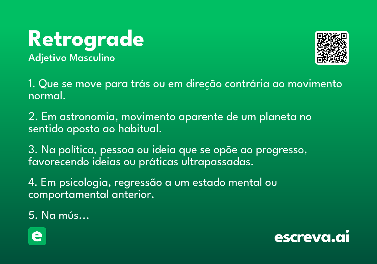 retrograde