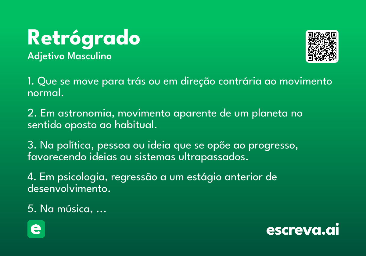 retrógrado