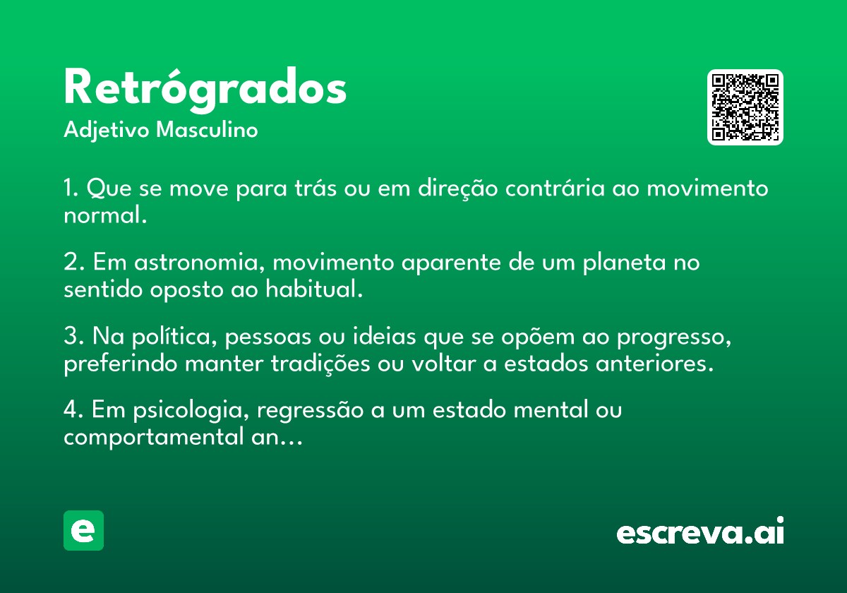 retrógrados
