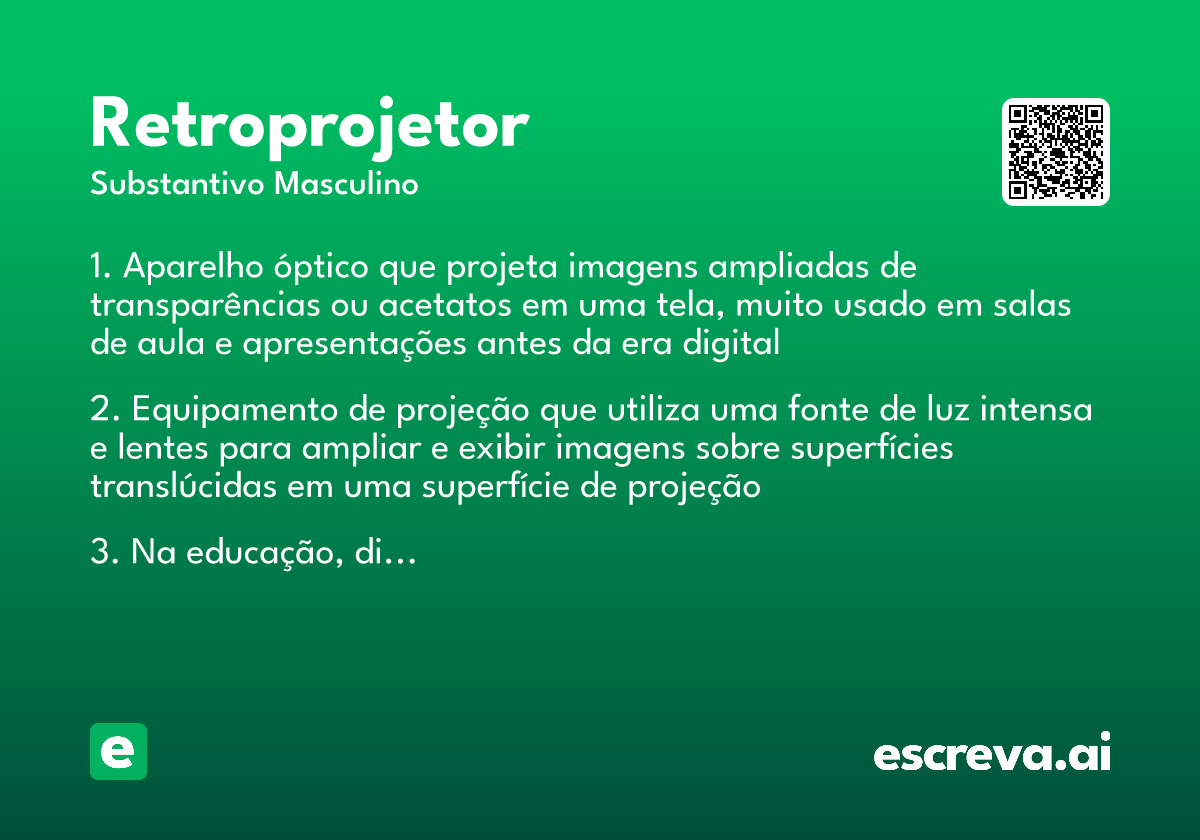 retroprojetor