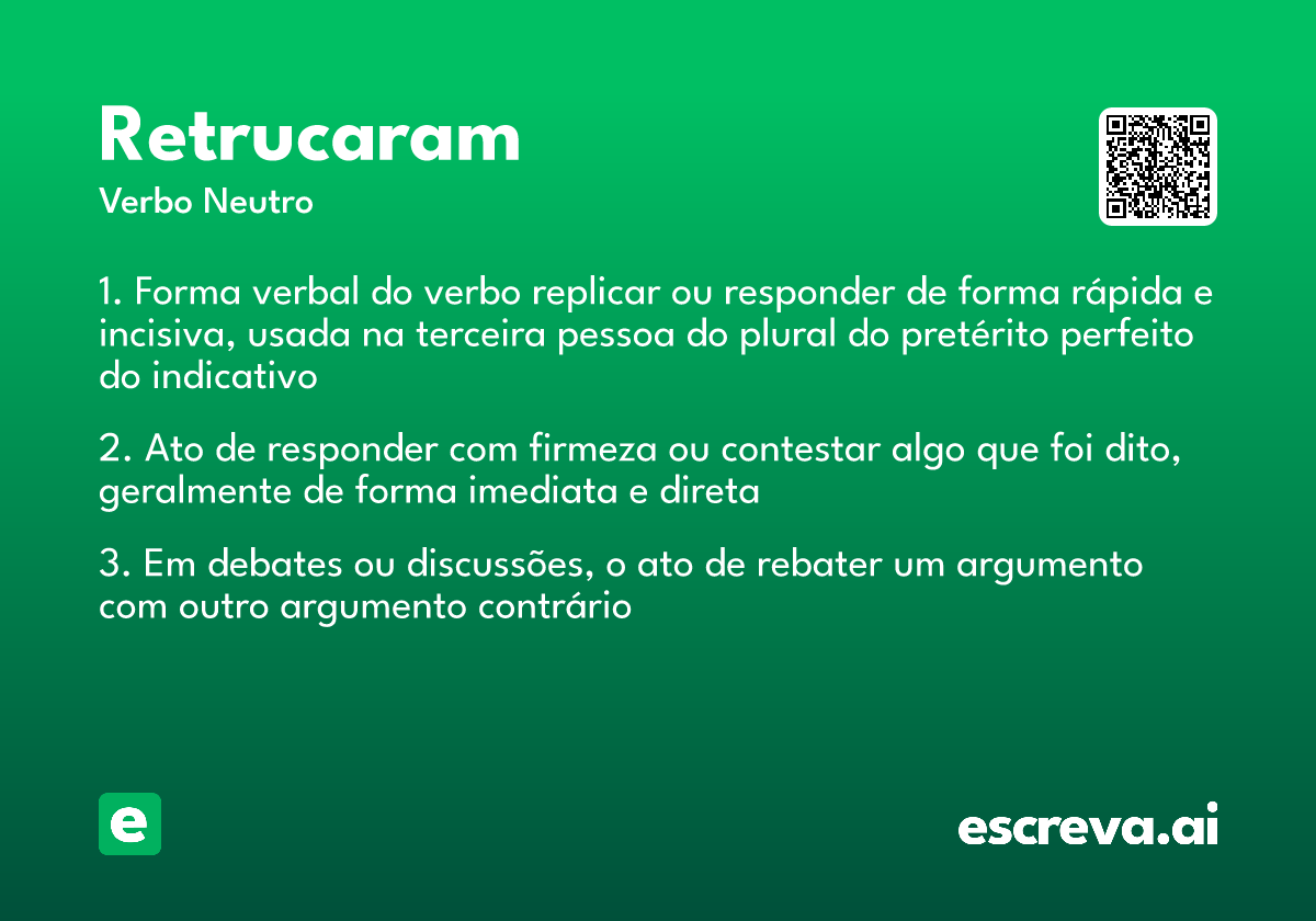 retrucaram