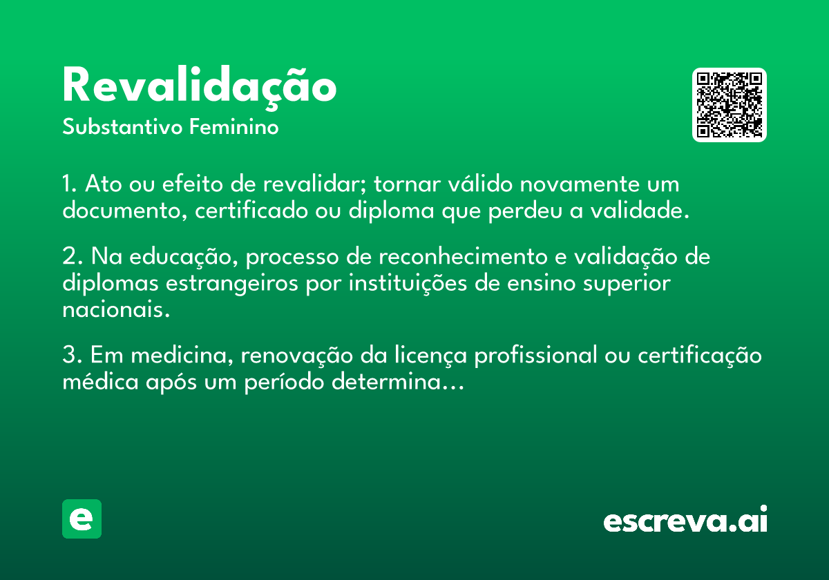 revalidação