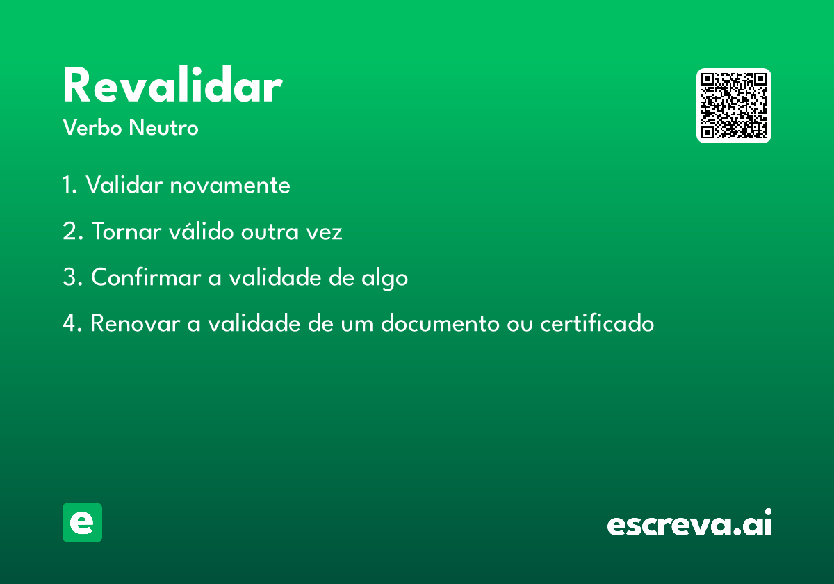revalidar