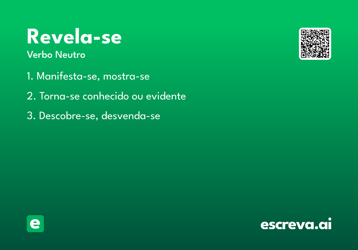 revela-se