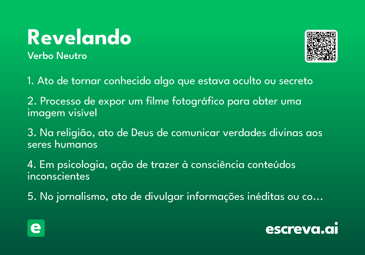 revelando