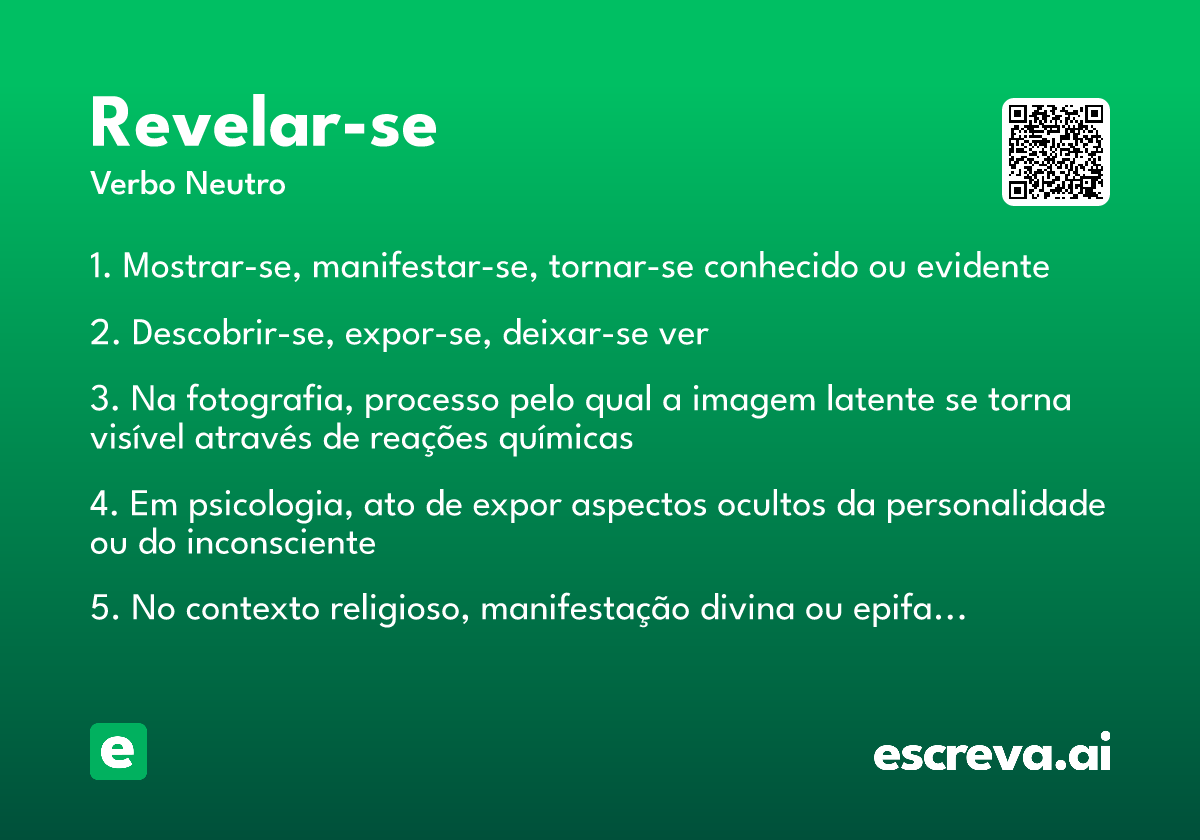 revelar-se