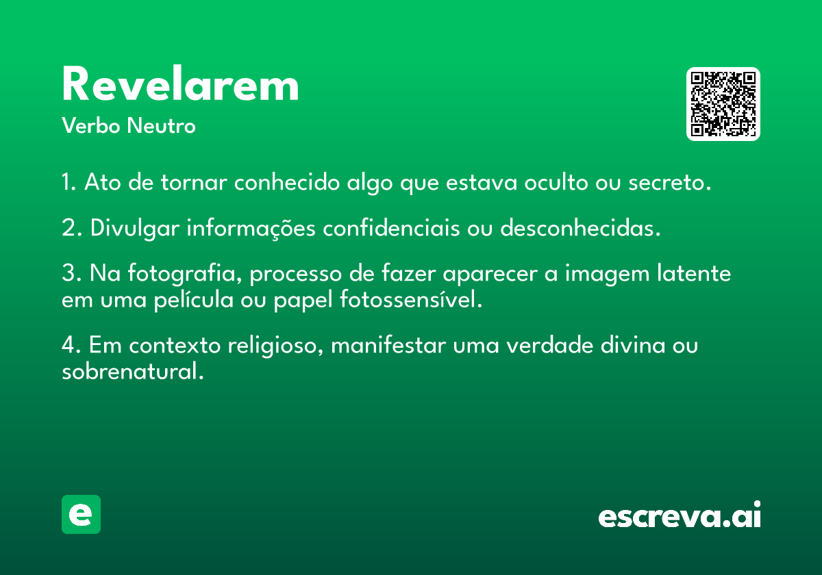 revelarem