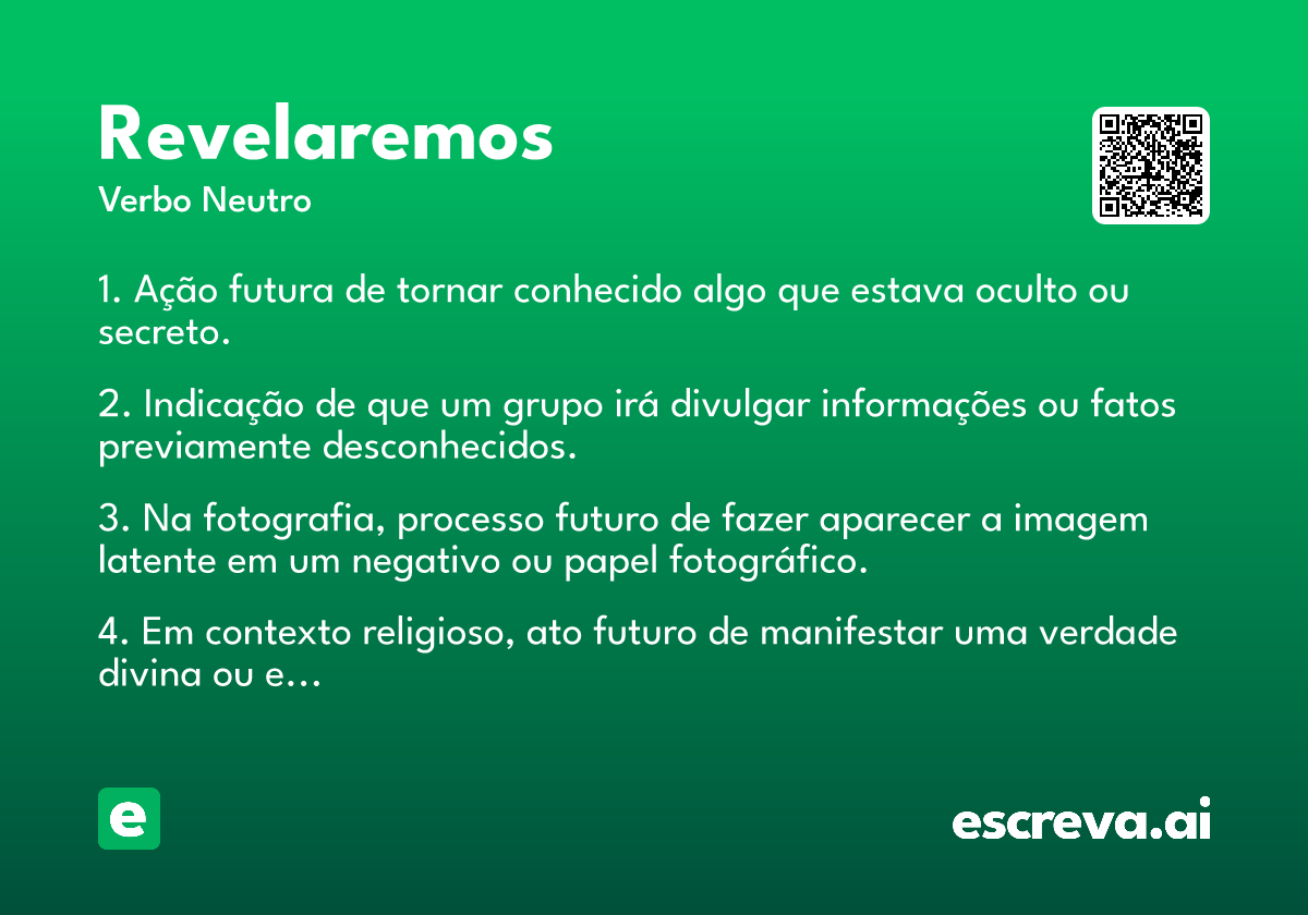 revelaremos