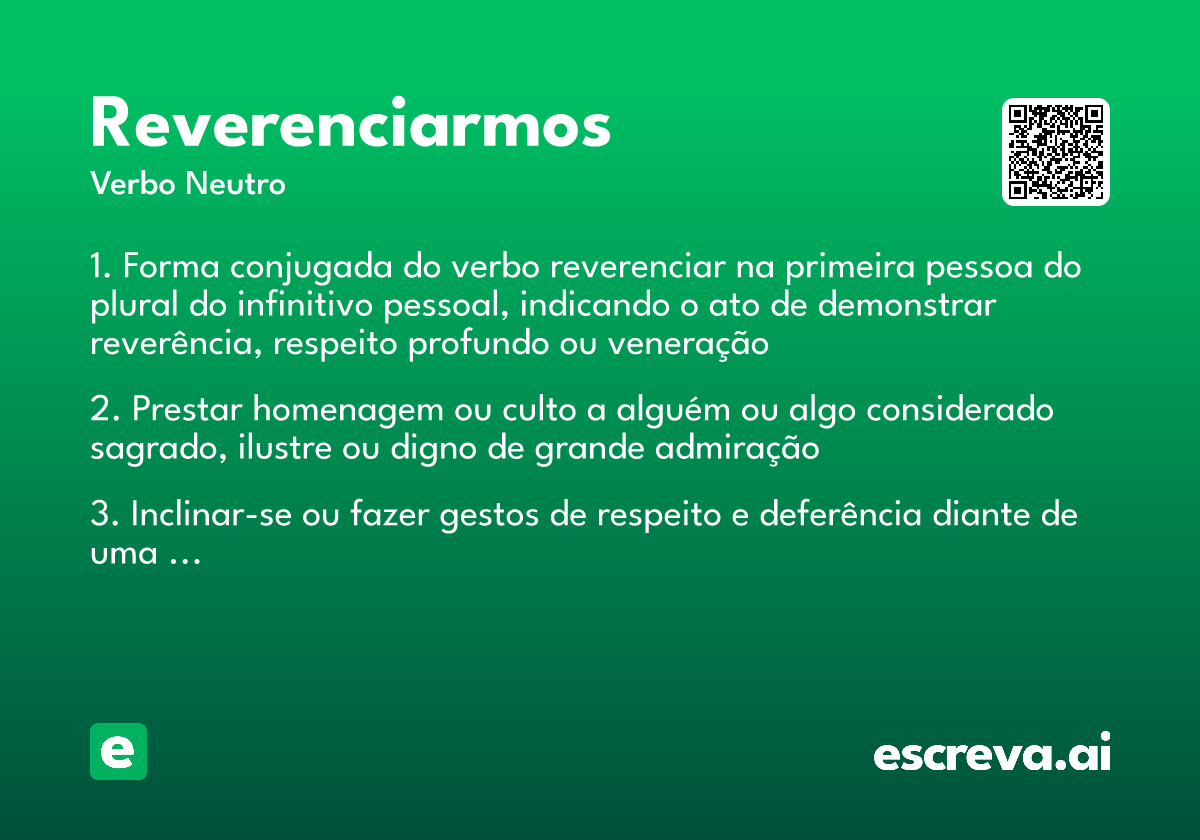 reverenciarmos