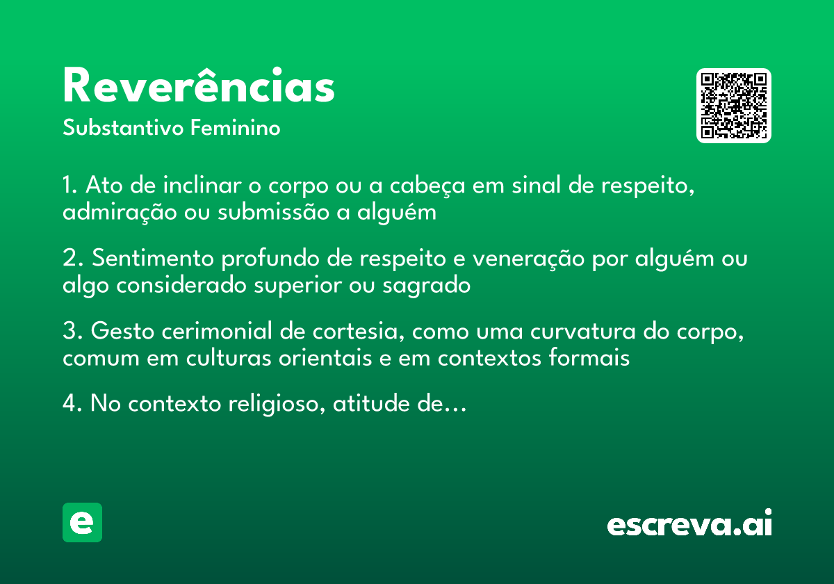 reverências