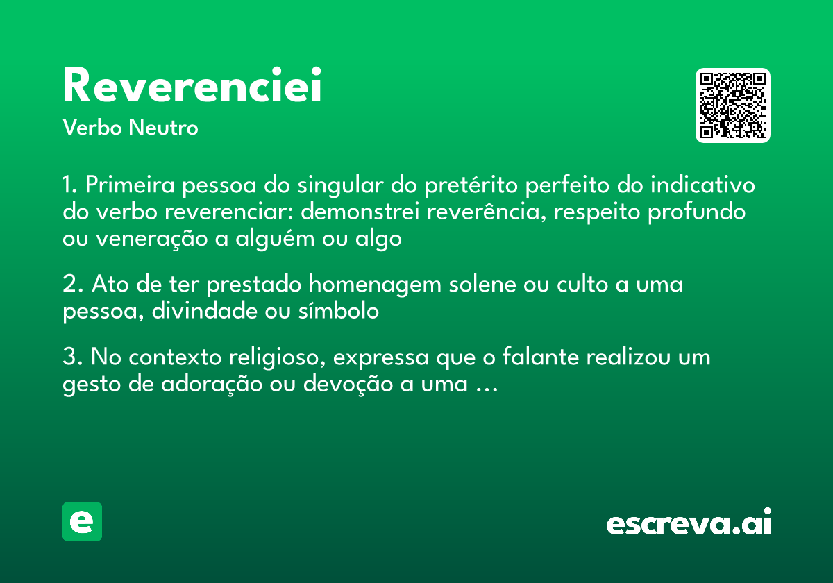 reverenciei