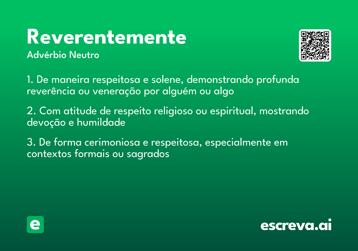 reverentemente