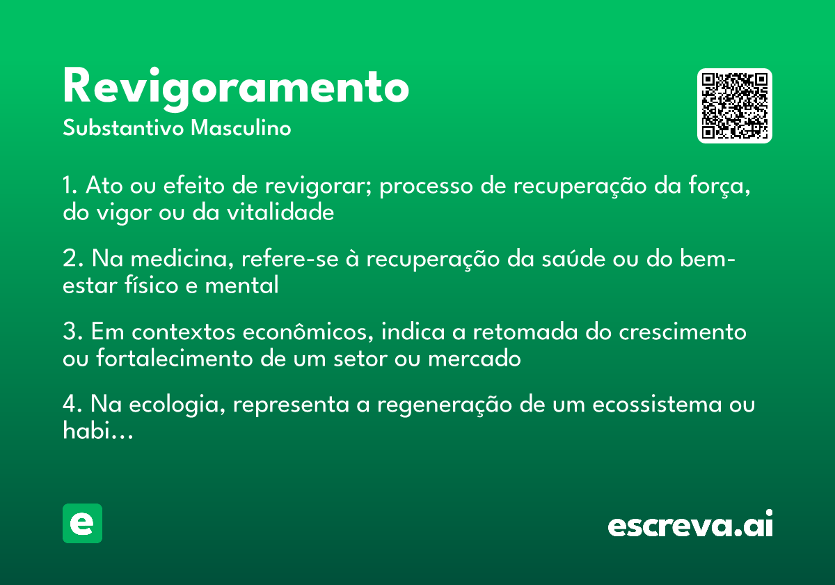 revigoramento