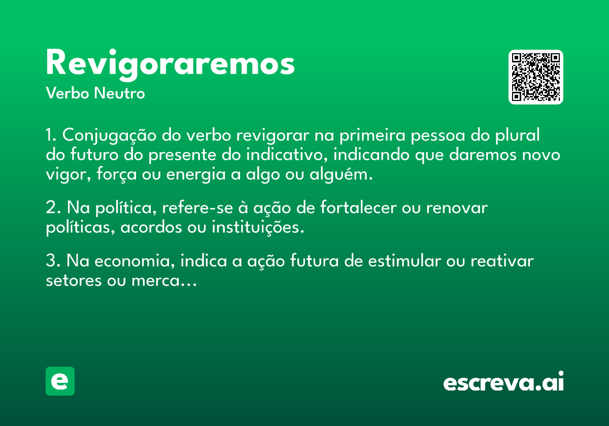 revigoraremos