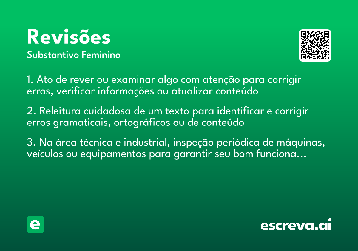 revisões