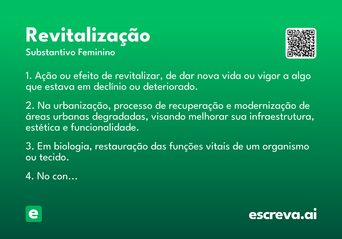 revitalização