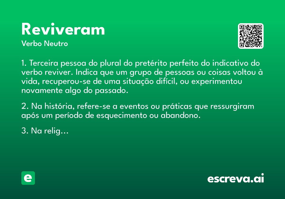 reviveram