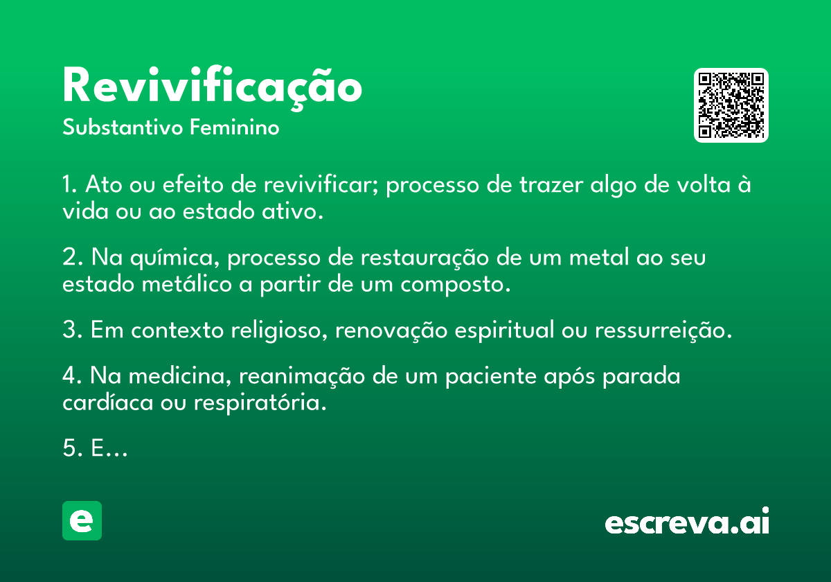 revivificação