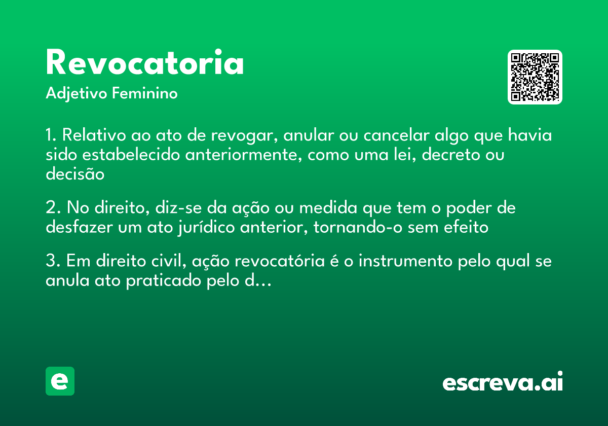 revocatoria