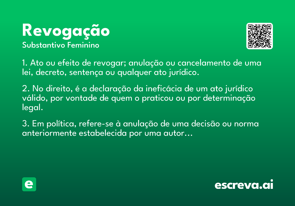 revogação