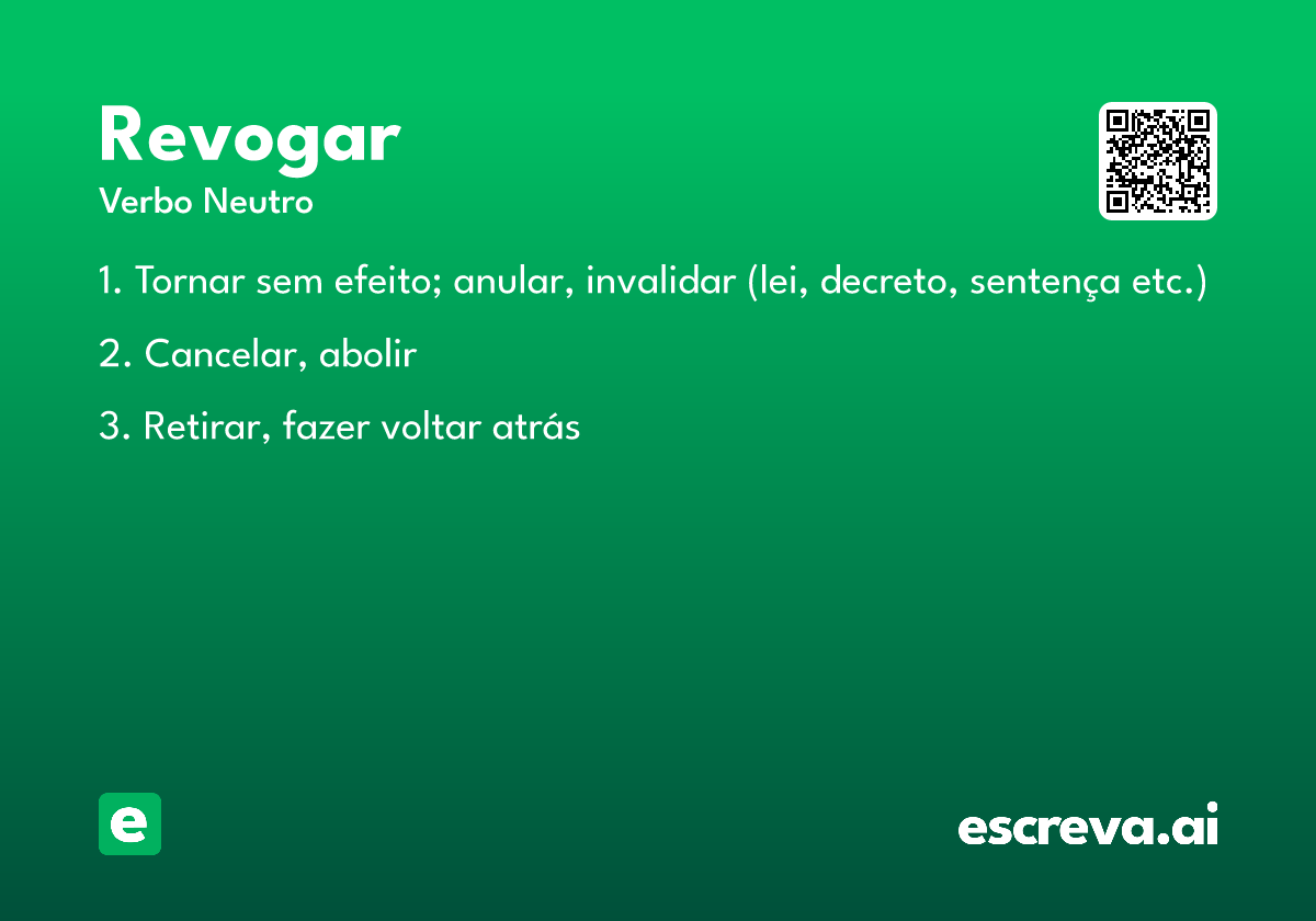 revogar