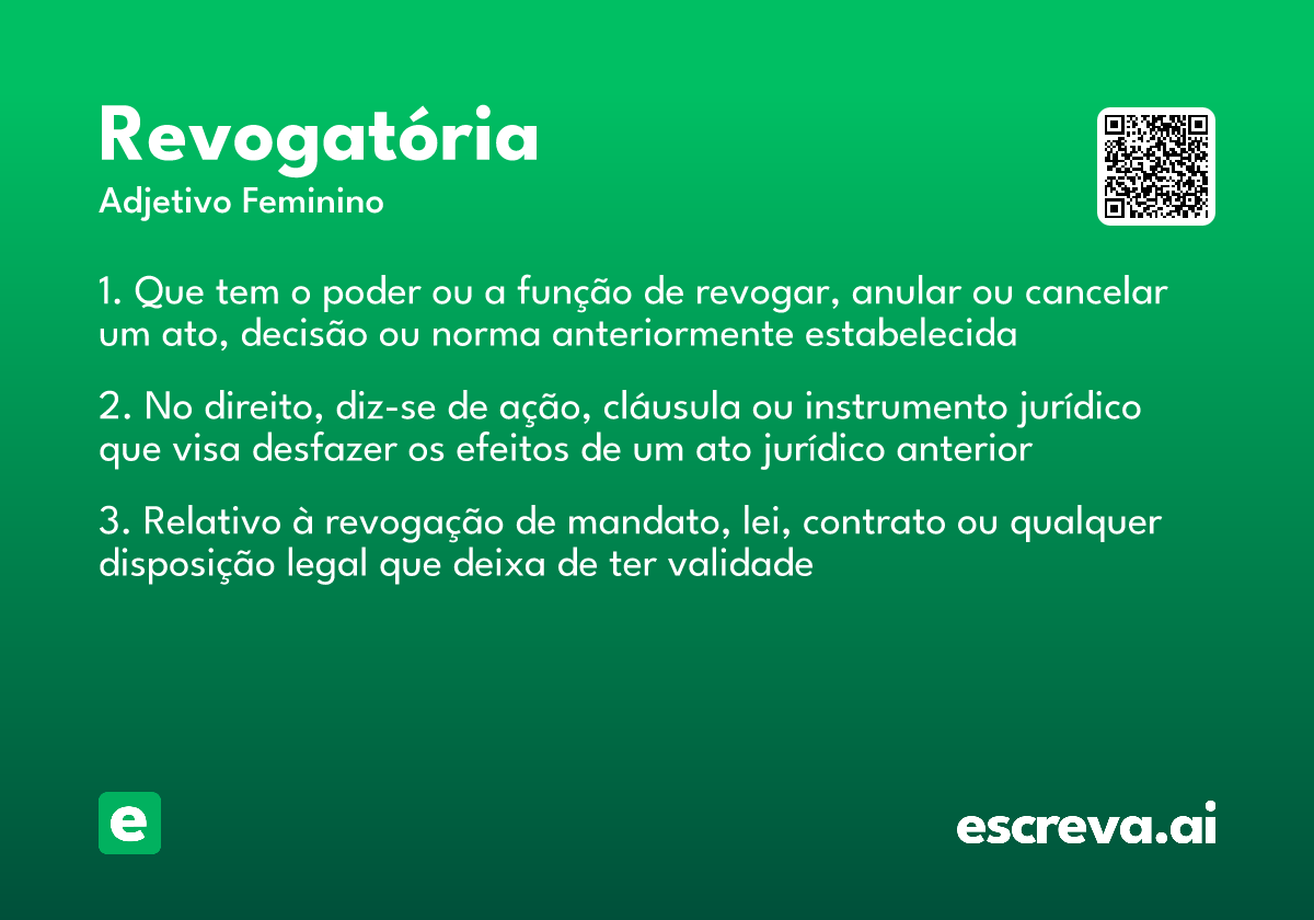 revogatória