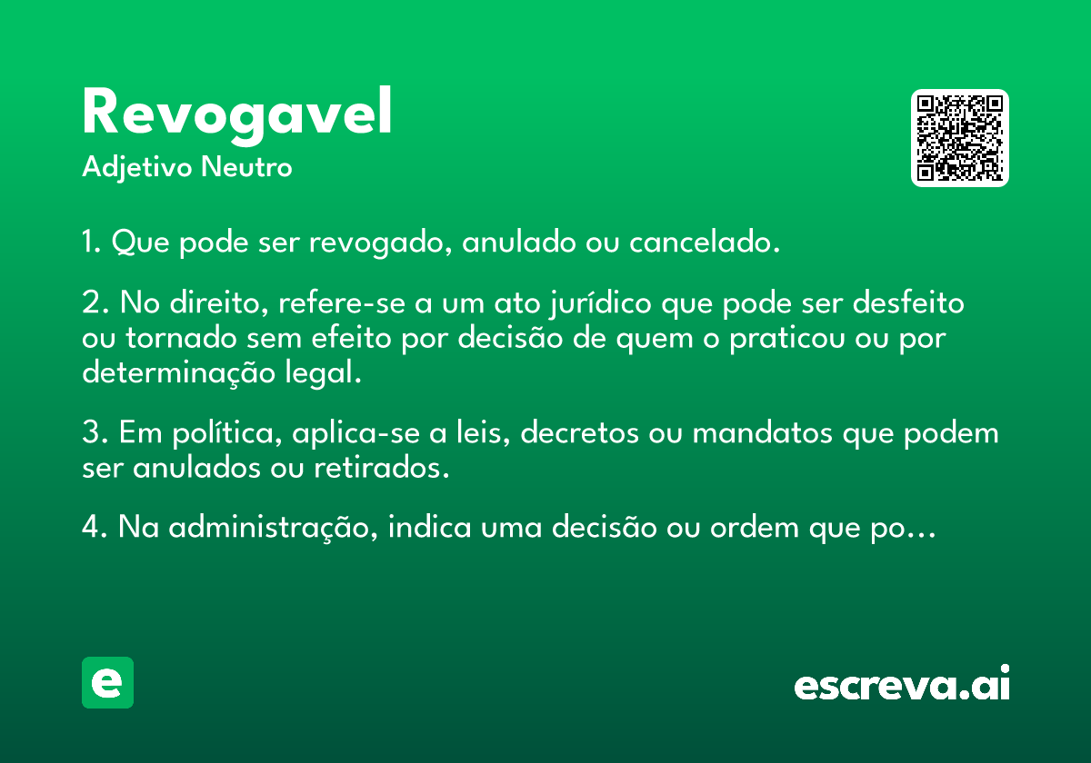 revogavel