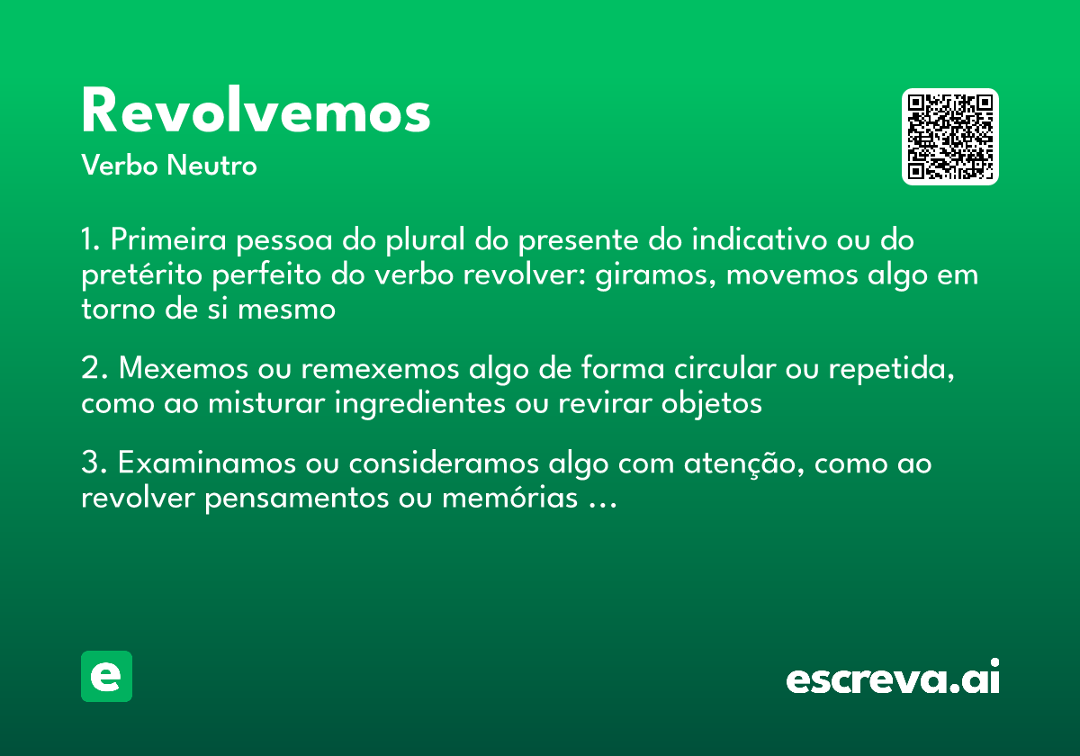 revolvemos