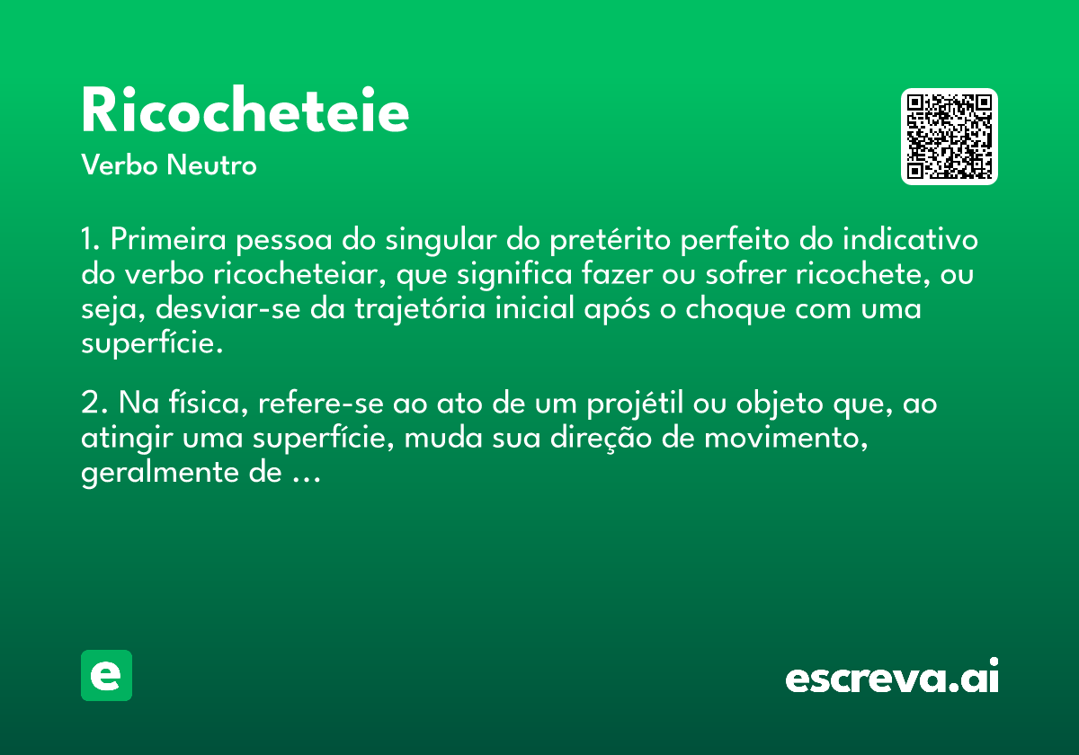 ricocheteie