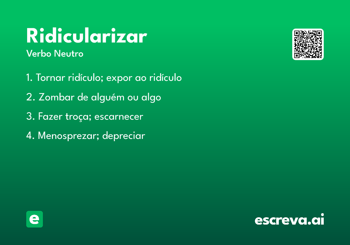 ridicularizar