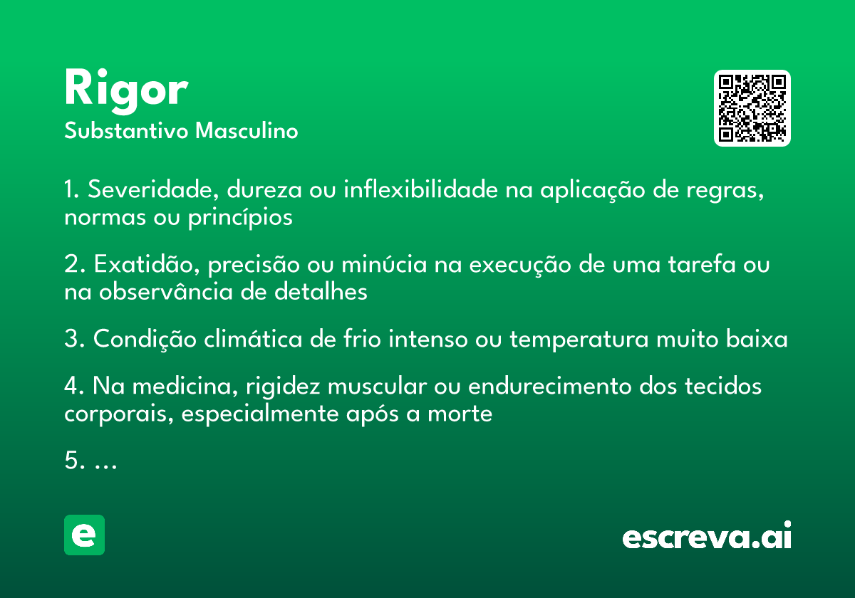 rigor