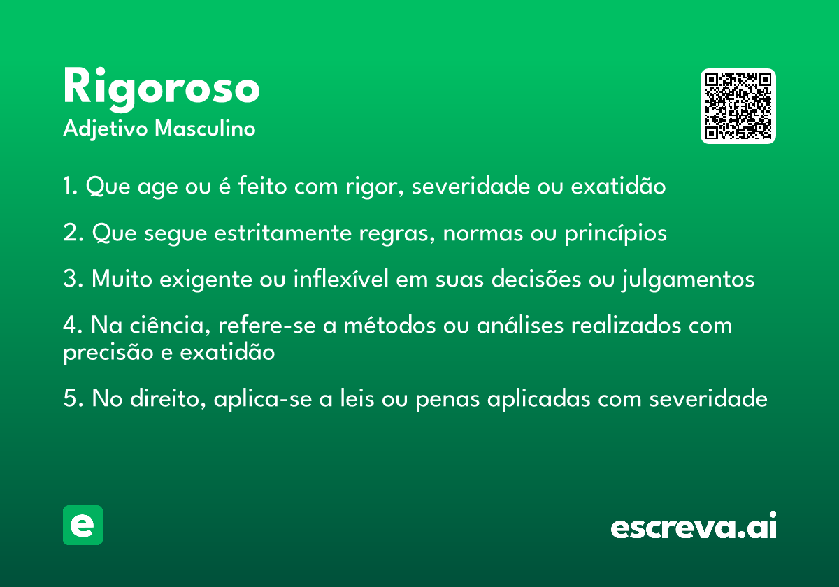 rigoroso